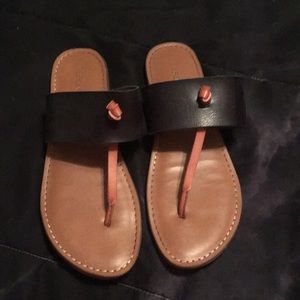 Black & brown sandals